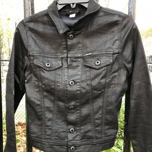 diesel denim jacket black